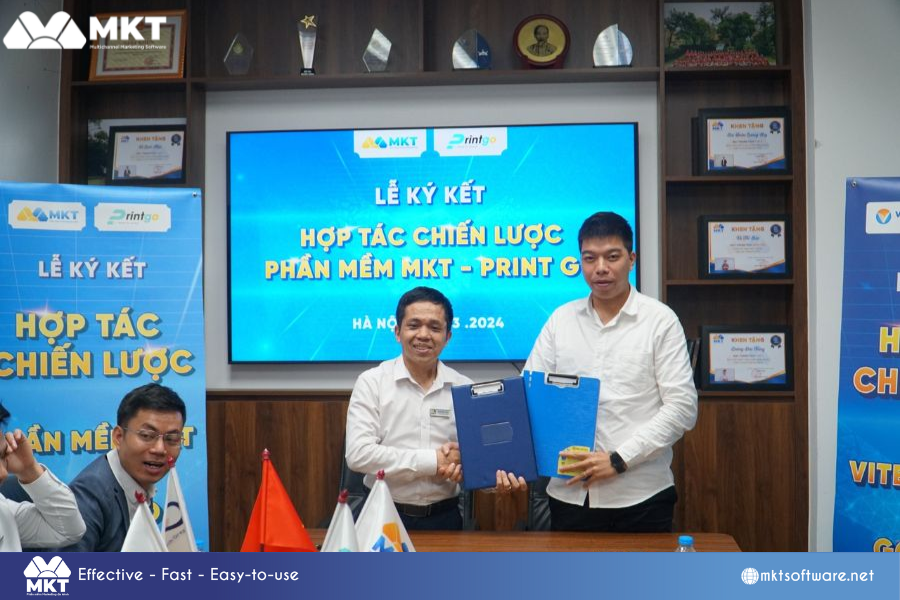 MKT Solutions Joint Stock Company and Printgo Vietnam Joint Stock Company Signing Ceremony of Cooperation Between MKT Software and PRINTGO