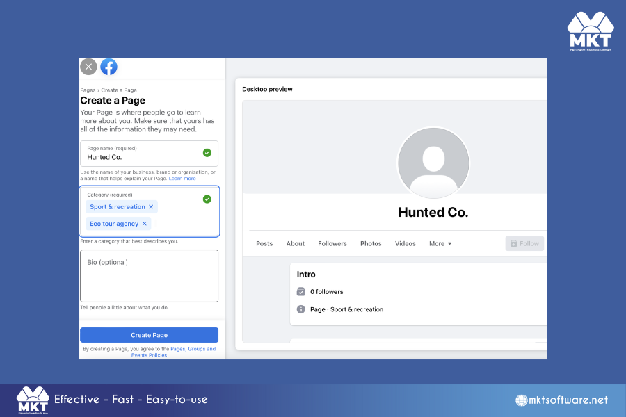 Enter your Page name and category & Add your Page bio How to build Facebook Business Page that attracts customers