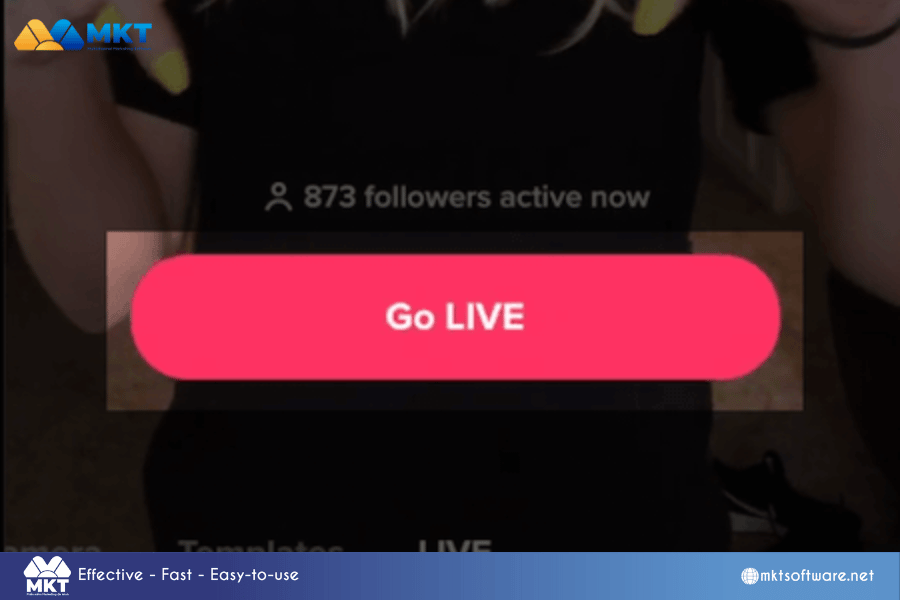 Press the red button GO LIVE Introduction: How to go live on Tiktok