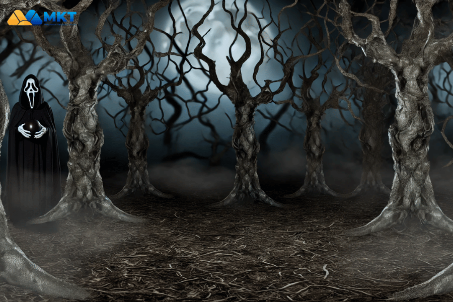 Spooky forest backdrop AI-Crafted Halloween Backdrop Ideas: Spooky, Scary, and Spectacular