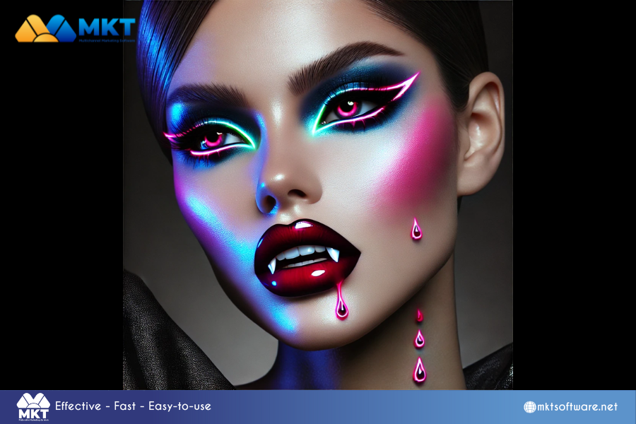 Vampire Halloween makeup look AI-Powered Halloween Makeup Ideas for 2024: Spooky, Creative, and On-Trend