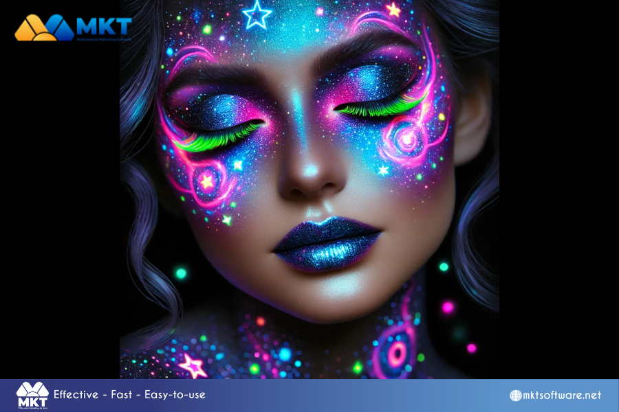 Galaxy Halloween makeup look AI-Powered Halloween Makeup Ideas for 2024: Spooky, Creative, and On-Trend