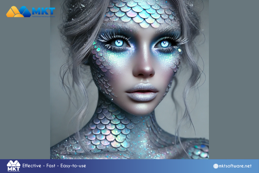 Mermaid Halloween makeup look AI-Powered Halloween Makeup Ideas for 2024: Spooky, Creative, and On-Trend