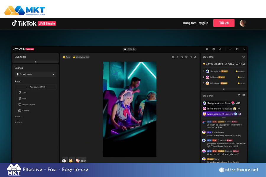 Download the TikTok broadcasting software on PC How to go live on TikTok: A step-by-step tutorial