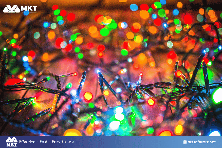 LED Christmas lights Home decoration idea for Christmas