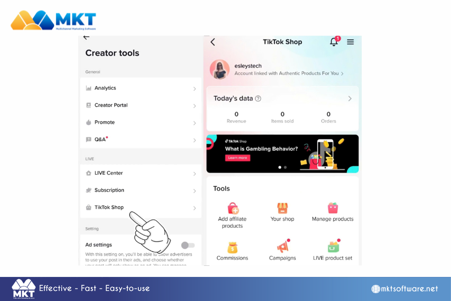 Verify TikTok Seller process First Steps For How To Become TikTok Affiliate