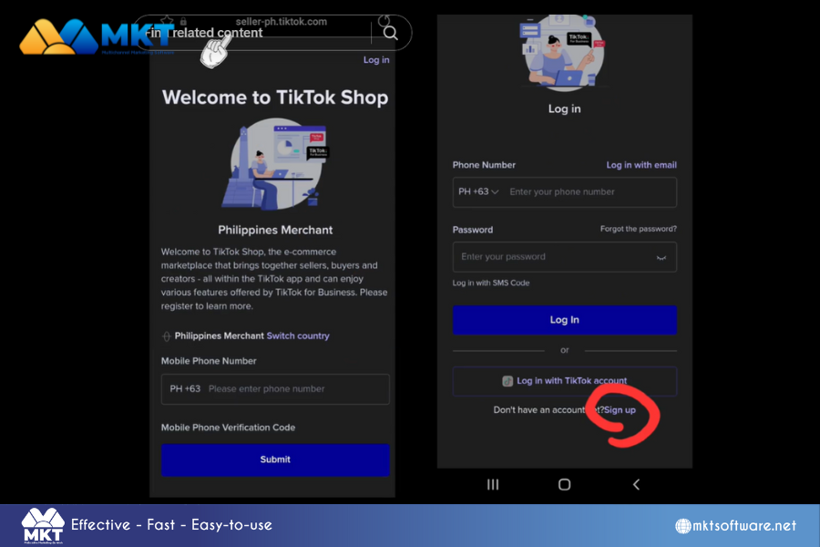 Sign up your TikTok account First Steps For How To Become TikTok Affiliate