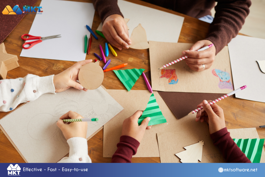 Paper cutouts Spreading Holiday Cheer: Classroom Christmas Decorations