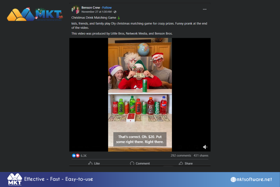 Fun or playful content 9 Outstanding Christmas Facebook Post Ideas 2024