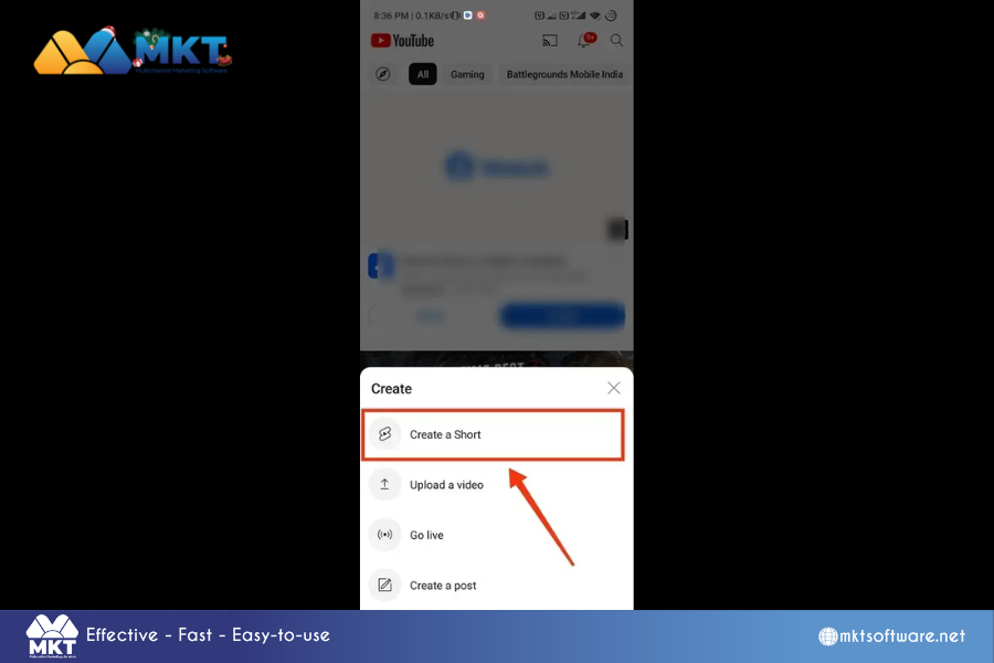 Detailed guide for How to upload YouTube Shorts from gallery