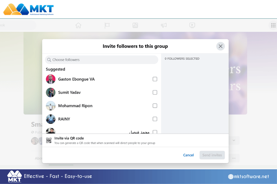 Select the friends you want to invite to the group Secrets to Increase Facebook Group Engagement in 2025
