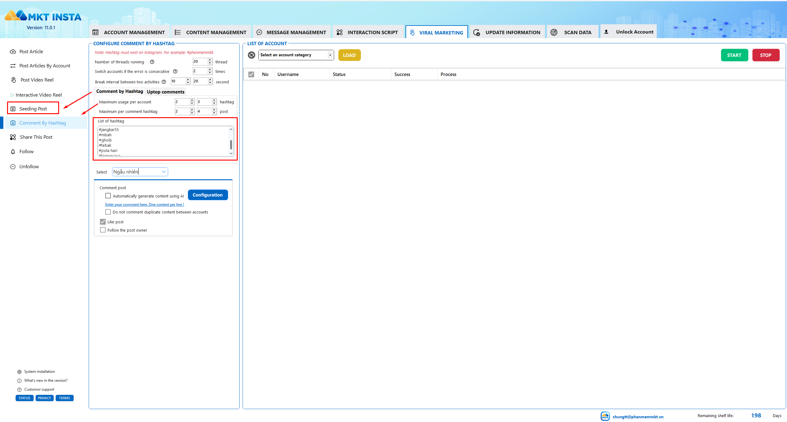 Auto Comment Using Two Modes