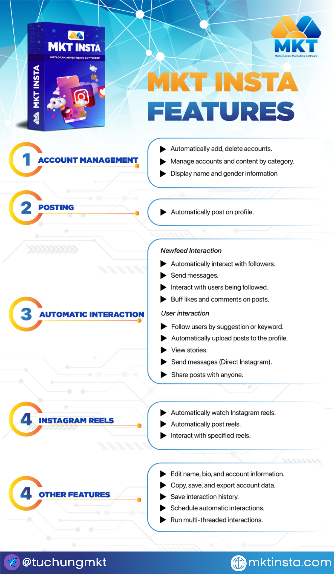 MKT INSTA - Features