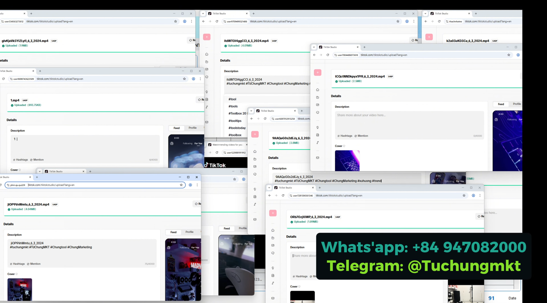 Monitor the progress on-screen in real time.
